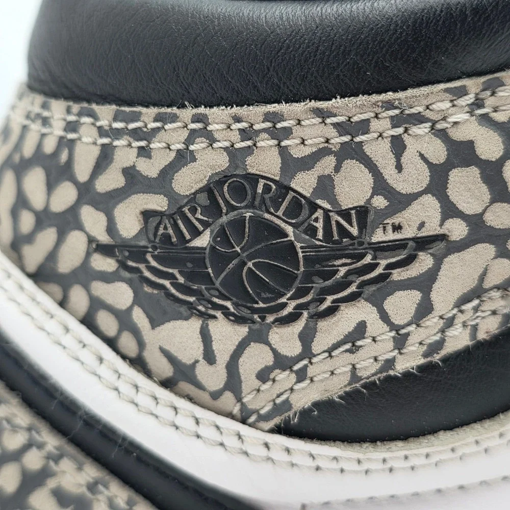 Nike Air Jordan 1 Retro High OG Mens 7 Womens 8.5 White Cement W/Box‎